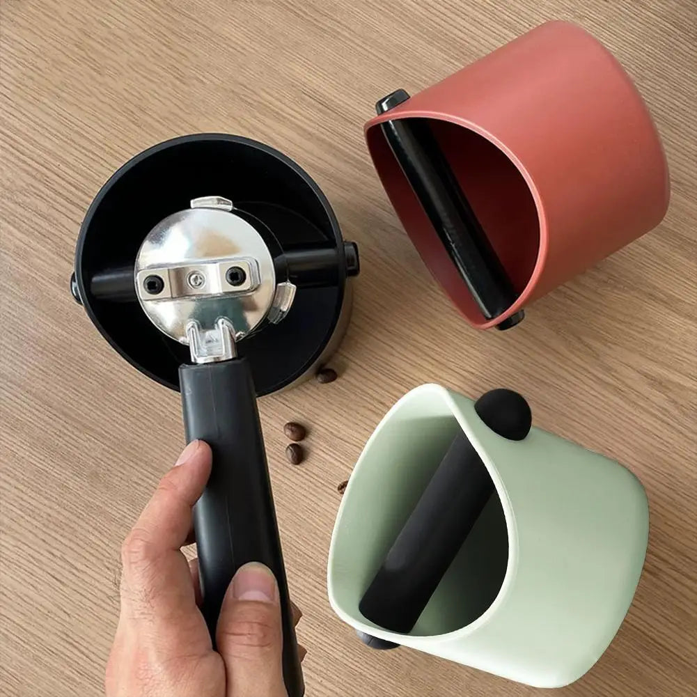 Shock-absorbent Coffee Knock Box Anti-slip Espresso Dump Bin Qme