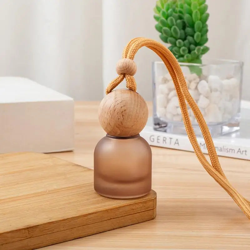 Car Pendant Decoration Colorful Frosted Glass Bottle Container Empty Qme A5