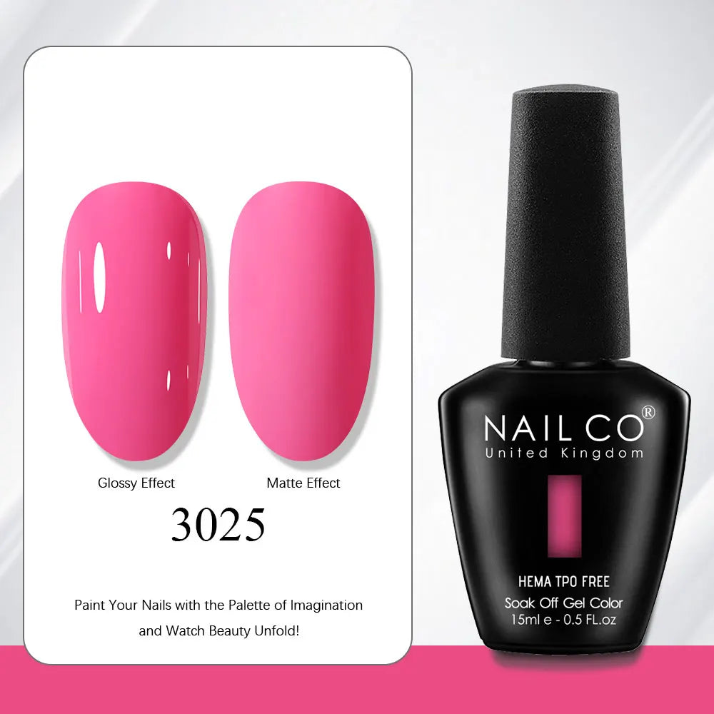 NAILCO Gel Nail Polish Nails Semi-permanent UV Varnish Glitter Glass