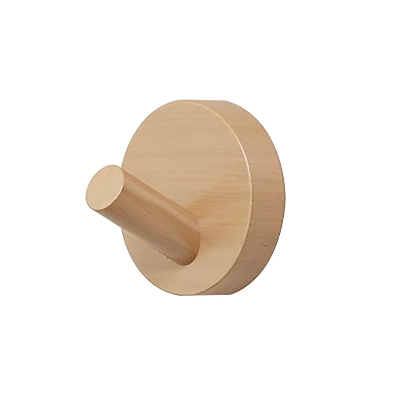 Simple Solid Wood Hook Walnut Hanging Hanger Bathroom Wall Bedroom Qme