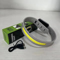 COB Night Running Cycling Flashlight Strong Light Outdoor Charging Qme GRAY