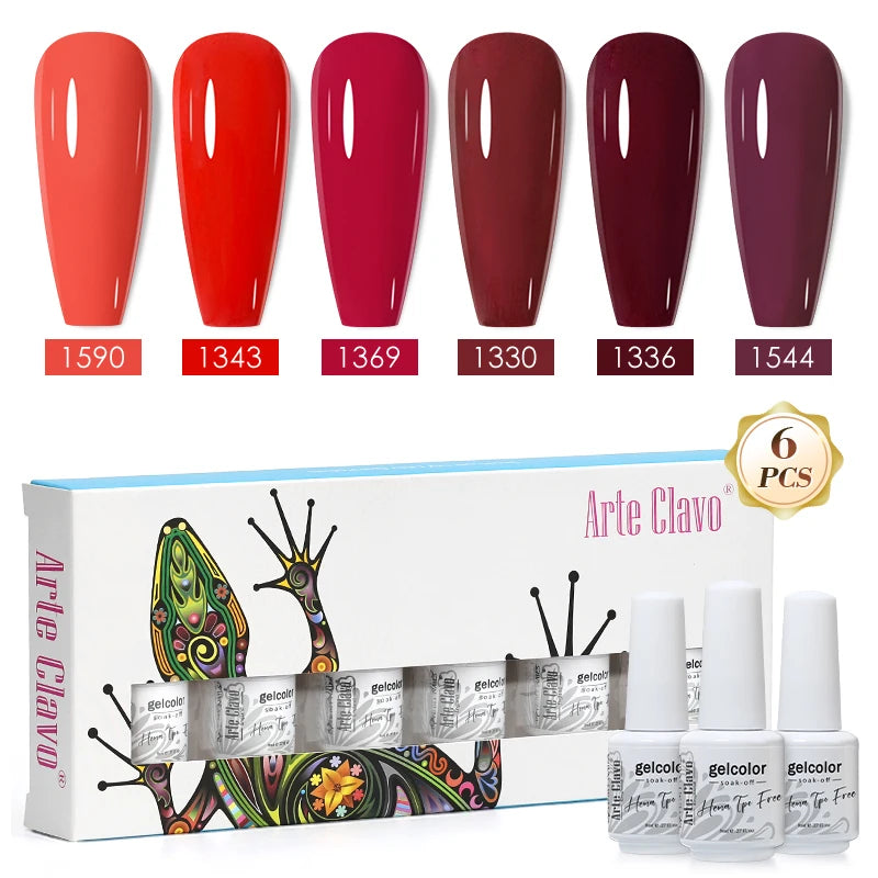Arte Clavo Colourful Box Nail Gel Polish Semi Permanent UV Led