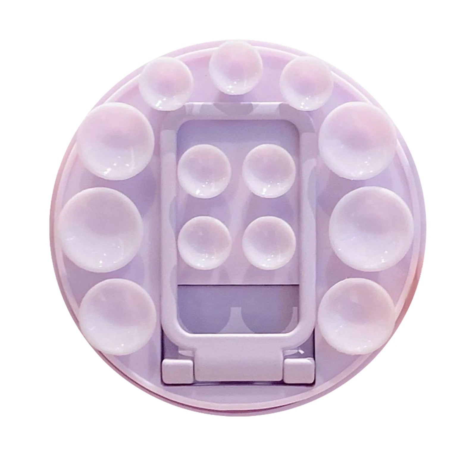 Adhesive Suction Cup Phone Mount Trendy Strong Suction Sticky Phone Grip Accessories Soporte Celular for Selfies and Videos Qme Light Purple
