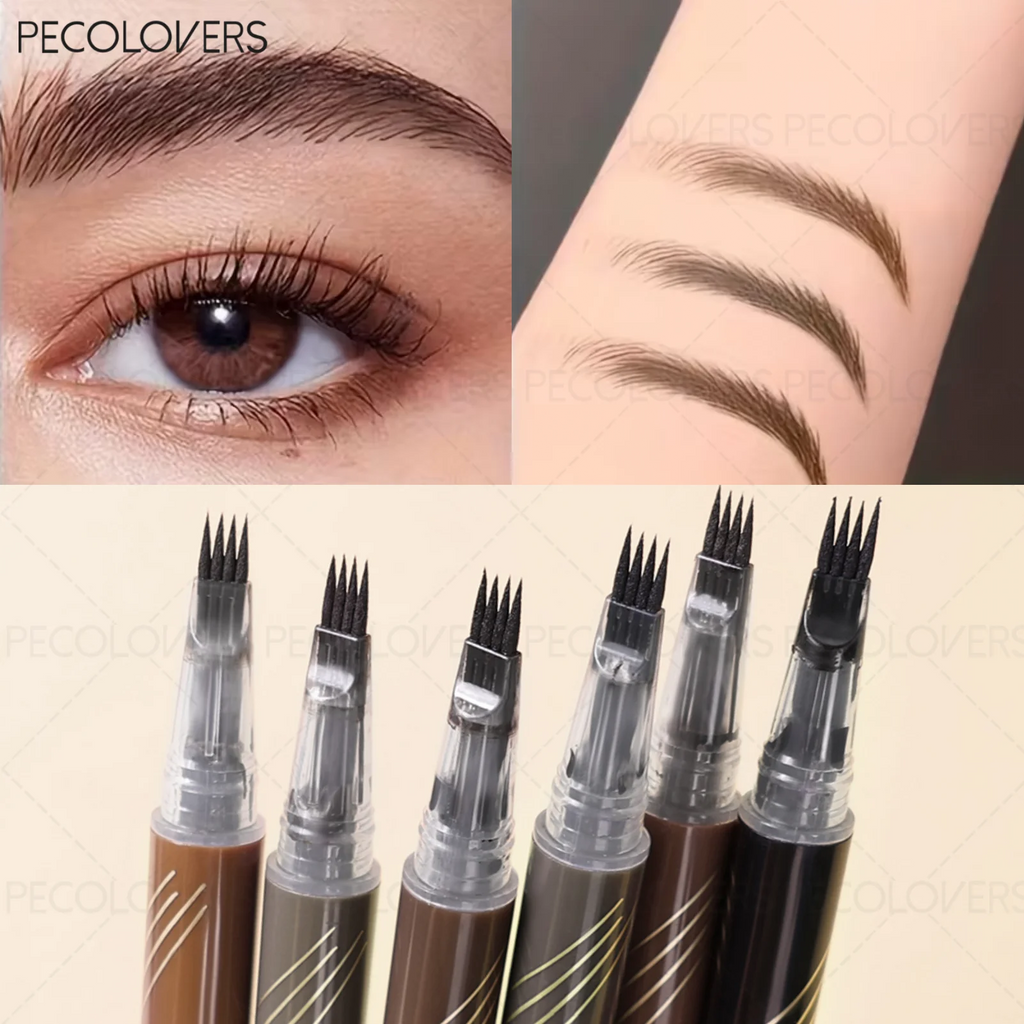 Four-pronged Liquid Eyebrow Pencil Natural Simulation 3D Look Qme