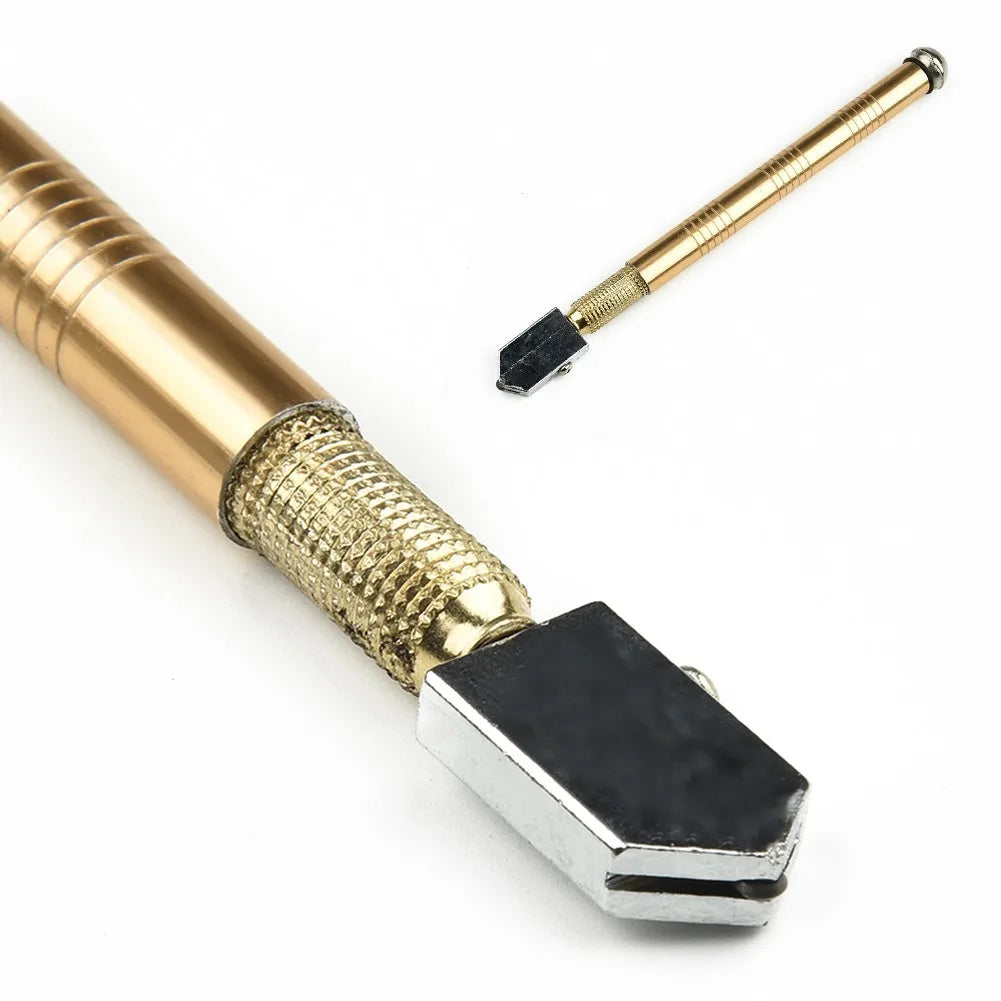 1 PC 175mm Portable Professional Glass Cutter Antislip Handle Glass Cutter Glass Cutter Blade Cutting Tools Qme