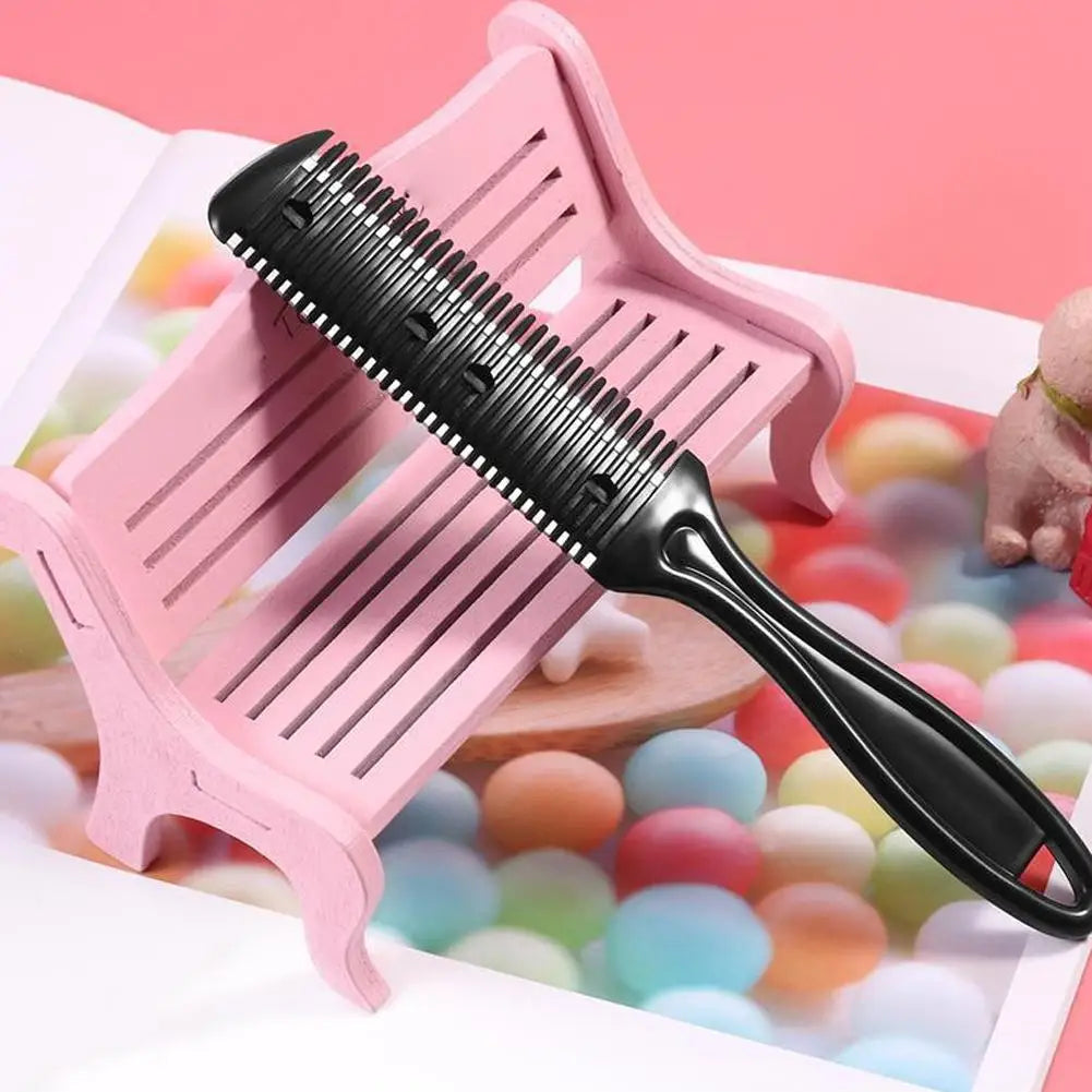 Hair Trimmer Razor Blade Trimming Salon Shave Shaving Comb Thinning Qme