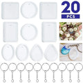 DIY Keychain Pendant Casting Silicone Mould Keyrings Art Crafts Qme Default Title