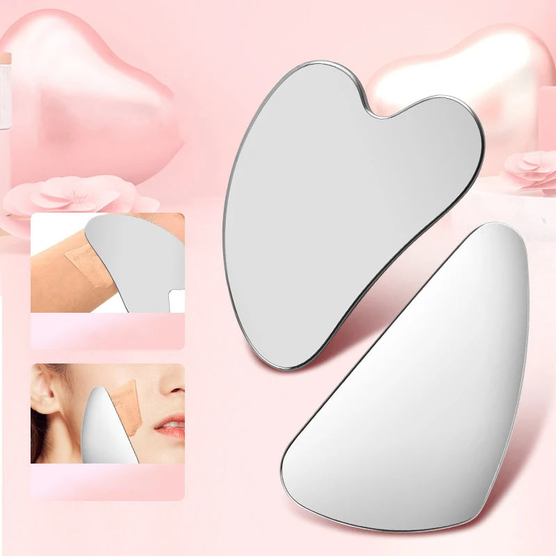 Stainless Steel Hair Follicle Cleansing Blackhead Scraper Gua Sha Qme