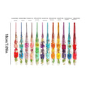 Crochet Hooks 9 Flower Pattern Resin Handle Knitting Yarn Hook Women Qme Multi China Mainland