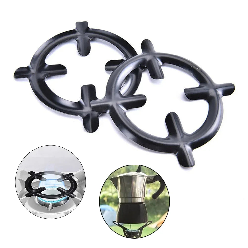 Mocha Coffee Pot Rings Coffee Pot Heating Rack Gas Cooker Stands Stove Protect Cover Gas Stover Protectors Kitchen Accessories Qme