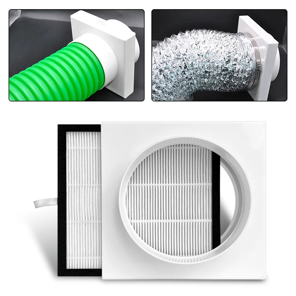 Duct Air Filter HEPA PVC PE Pipes Inline Ducting Box Ventilation Pre Qme