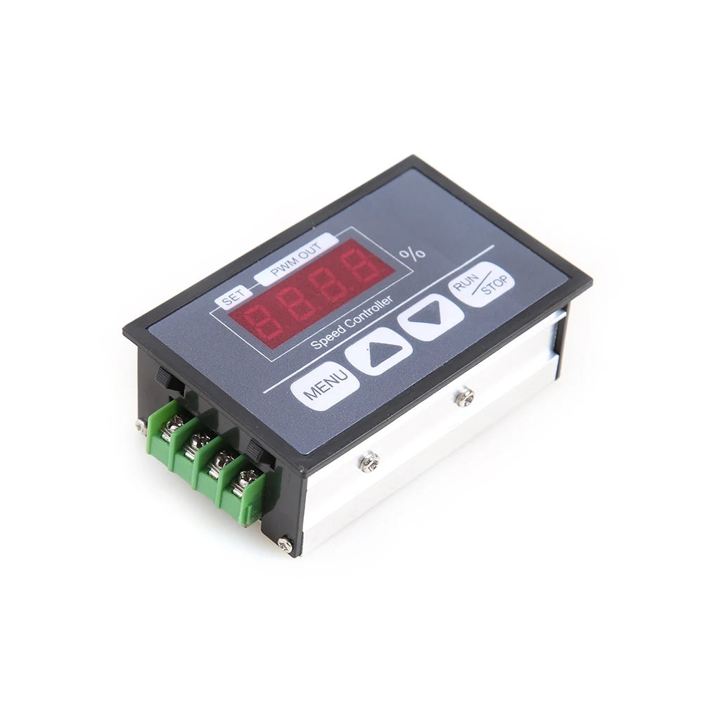 Slow Start Soft Stop PWM DC Motor Speed Control Switch Digital Display 6-60V 30A for Household Electricity Accessories Qme