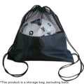 Lightweight Mesh Sports Ball Carry Backpack Drawstring Storage Bag For Basketball Football Volleyball Daily Gym Practice Use Qme Black 3Pcs