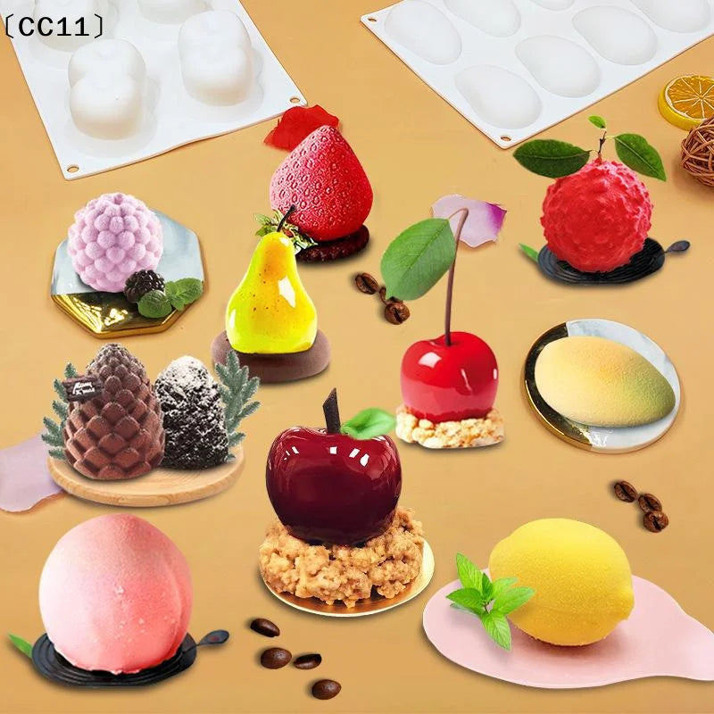 3D Mango Design Silicone Cake Molds Party Pastry Bakeware Fruit Qme