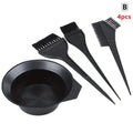 4 Hair Dye Brush Bowl Ear Caps Mixer Tint Dying Coloring Applicator Qme Black B