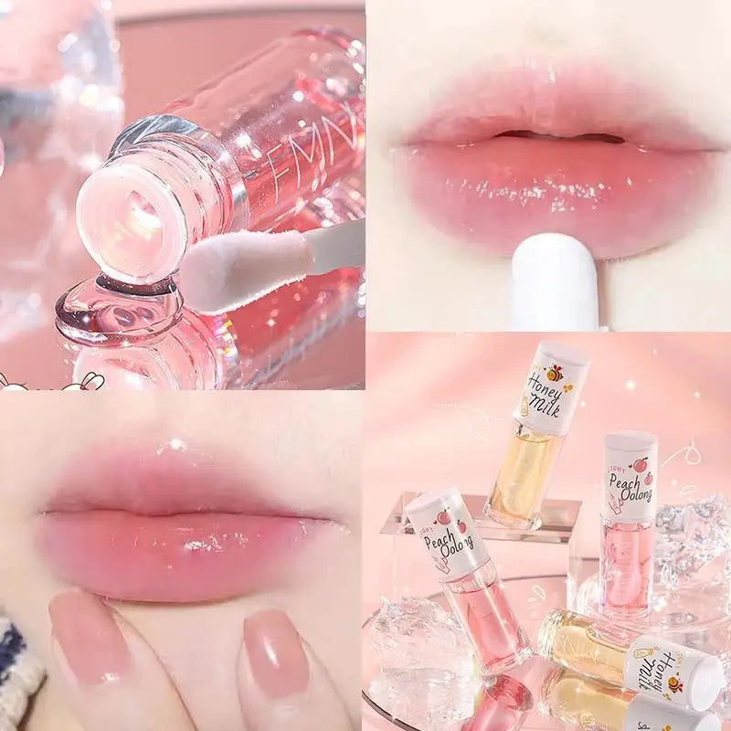 Honey Lip Oil Water Light Transparent Glass Moisturizing Lips Student Qme