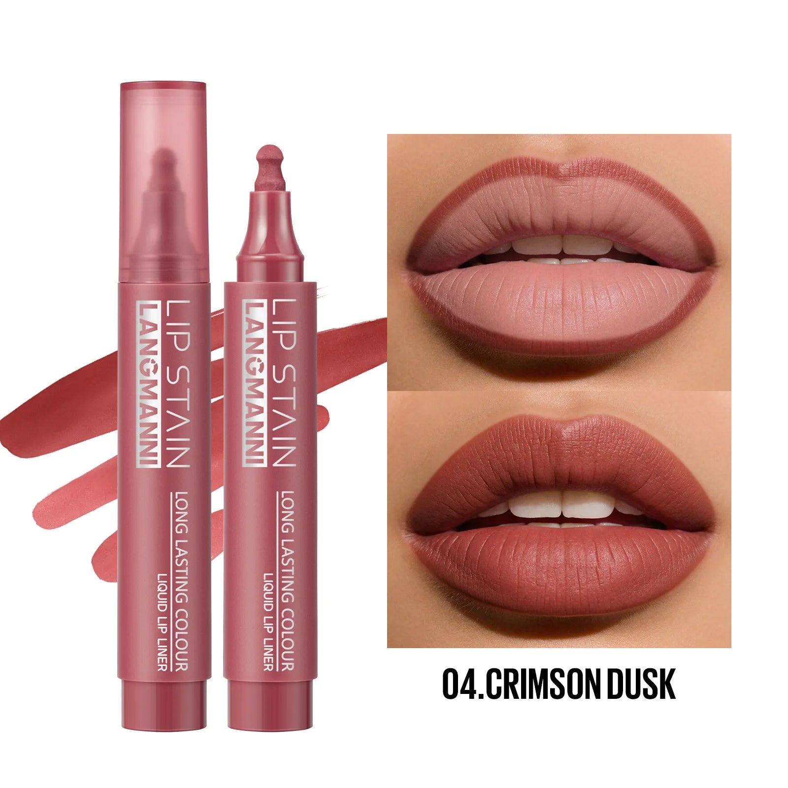 Lip Stain Liquid Liner Marker Pen Long Lasting Waterproof Matte Tint Qme 04