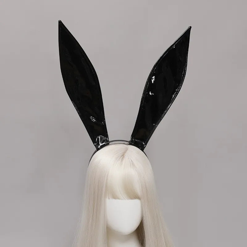 2D Anime Sexy Bunny Girl Maids Costume Ears Headband Cosplay Cute Lolita Hairband Hair Hoop Bar Headwear Party Hairpin Accessory Qme