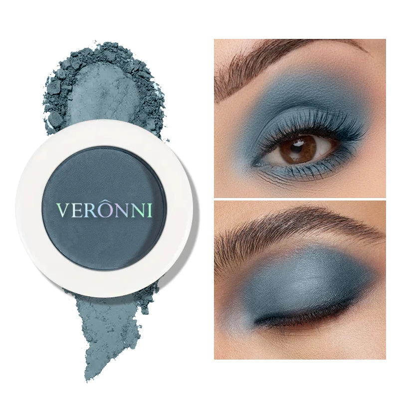 VERONNI Single Eyeshadow Matte Shimmer Glitter Pigment Waterproof Qme 111