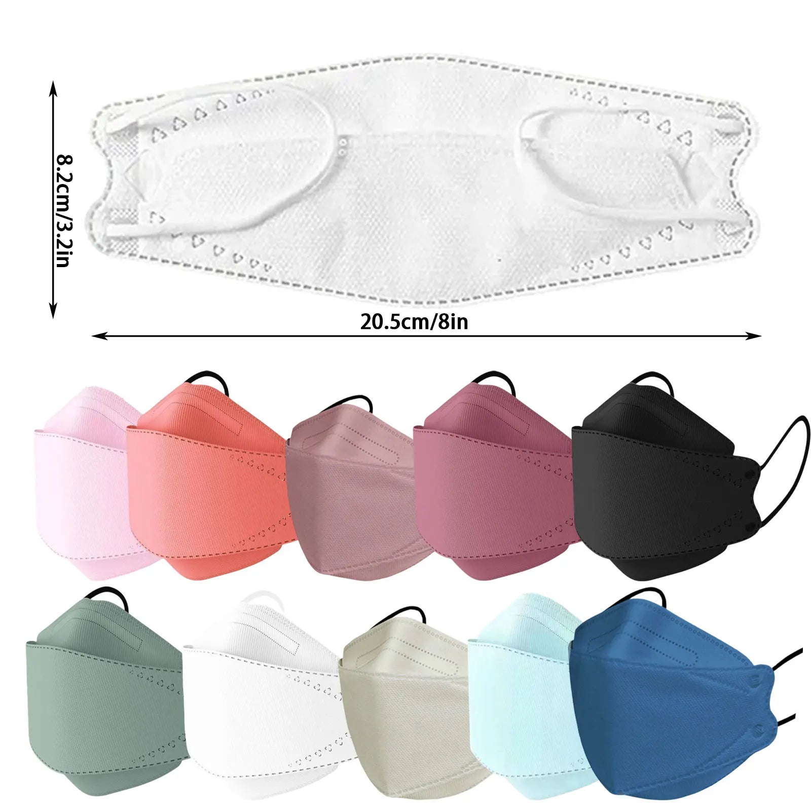Solid Protective Anti Dust Casaul Mask Mouth Mascarillas Adult Disposable Breathable Facial Filter Mask with Elastic Earband Qme