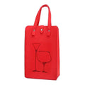Felt Wine Bottle Bag Double Bottles Great Load Bearing Handheld Beverage Packaging Handbag Gift Wrap Storage Pouch Wine Tote Bag Qme Red
