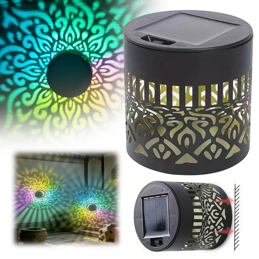 1/2/4pcs Solar Mandala Sunflower Outdoor Wall Light Waterproof Garden Decorative Lamp for Yard Courtyard Fence Decor Qme