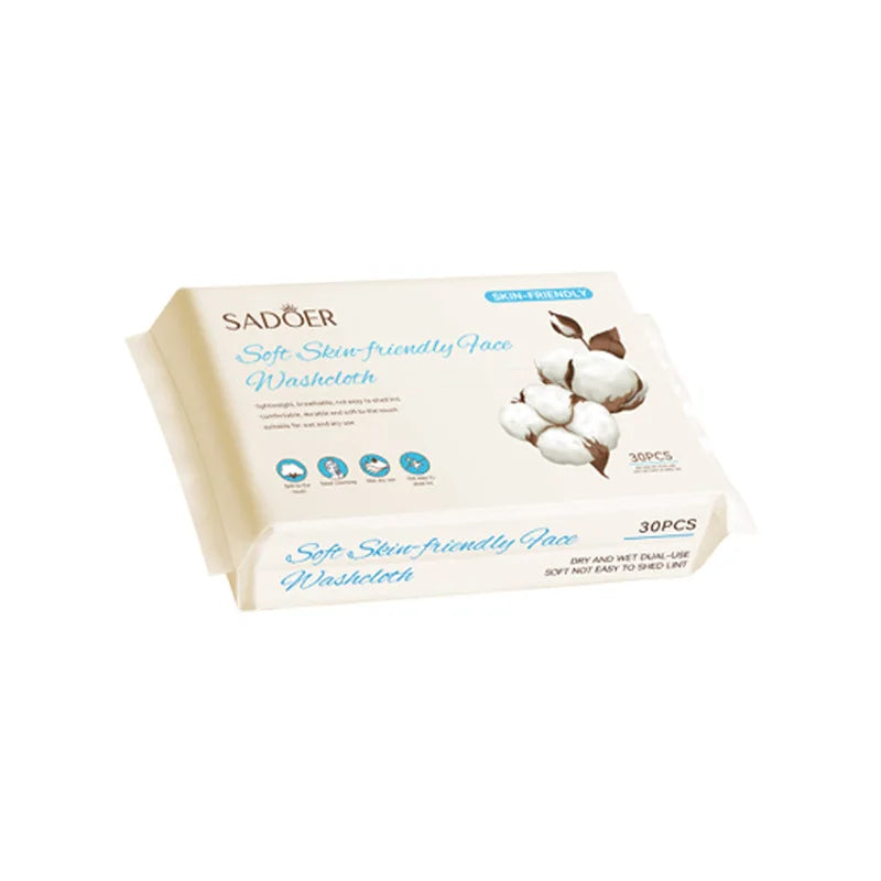 30-pack Skin-friendly Facial Mask Wipes Suitable Daily Cleaning Qme 30 cotton pads