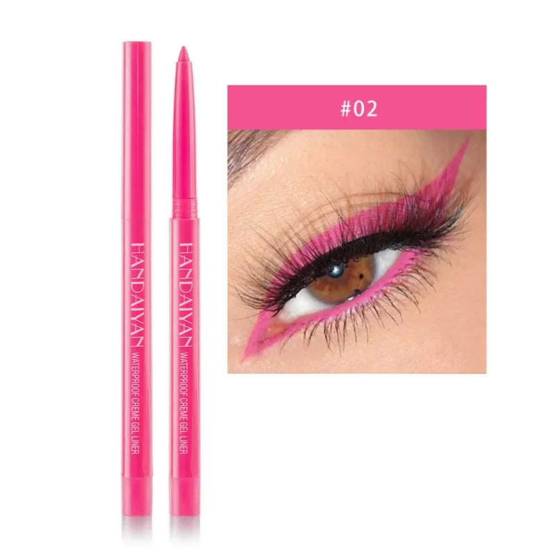 20 Colors Waterproof Matte Eyeliner Gel Long Lasting Professional Sweatproof Non-smudge Multicolor Ultra-fine Eyeliner Pencil Qme 2