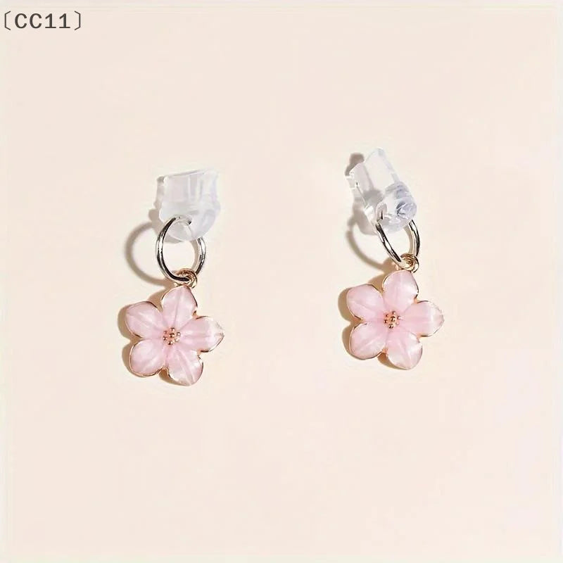 CC11Sakura Flowers Phone Dust Plug Accessories Decoration Hanging Qme