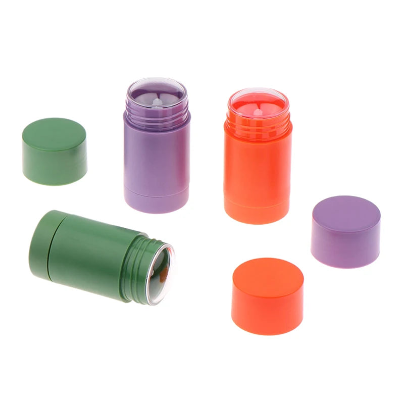 Empty Oval Solid Perfume Deodorant Containers Portable Makeup Qme