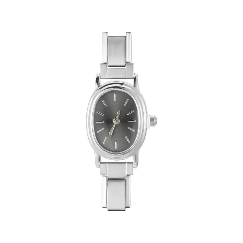2026 Golden Round Watch Men Women Width Italian Elastic Charm