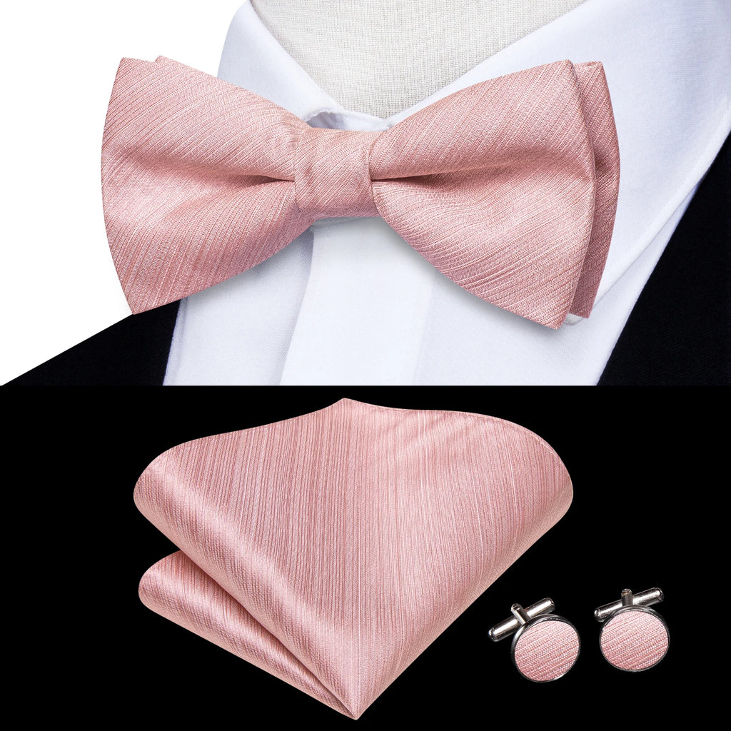 Mens Pre-tied Bowtie Red Yellow Pink White Floral Stripes Bow Tie Qme