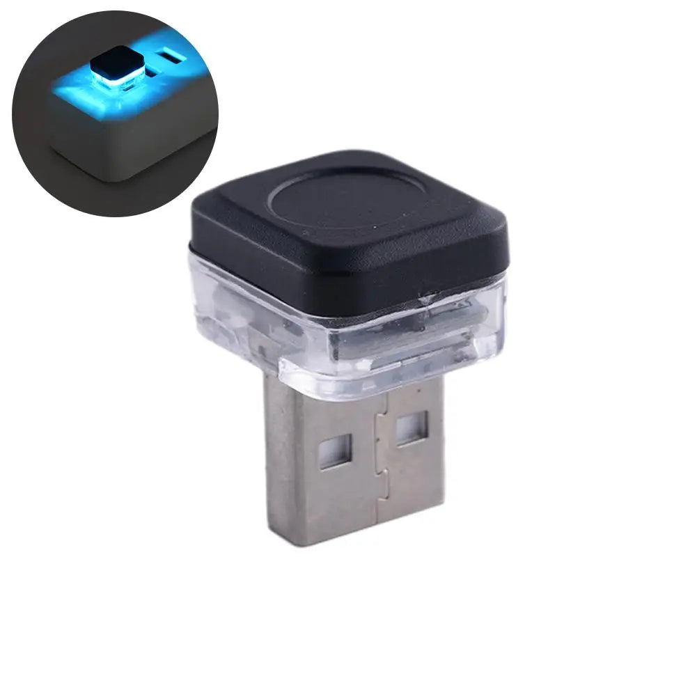 New Universal USB Car Interior Ambient Atmosphere Light LED Signal Lights Auto Reading Lamp Decorations Car Interior Accessories Qme D
