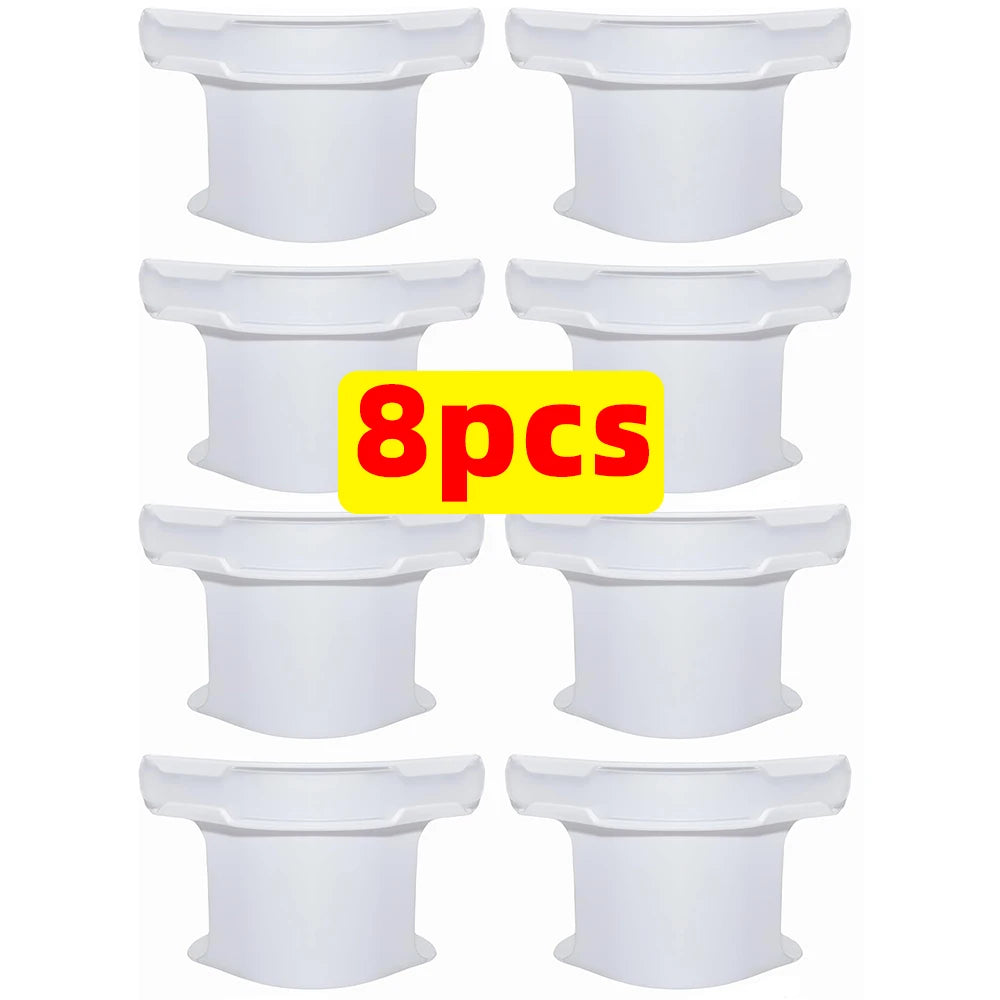 Universal Bedsheet Corner Tightener Clips Invisible Bedspread Secure Holder with Heavy-Duty Mattress Straps Sheets Slot Locks Qme White- 8pcs