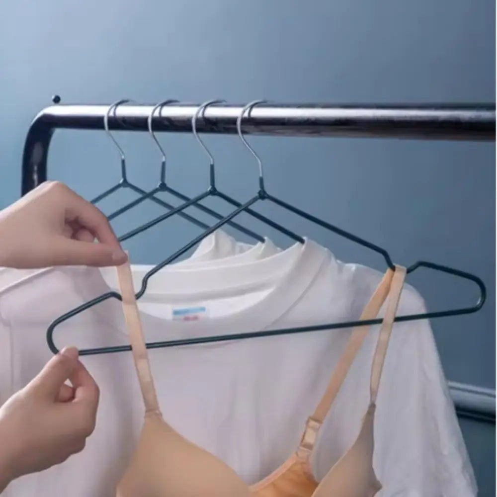 10PCS Clothes Rack Adult Clothes Rack Non-Slip, Non-Sharp Angle Non-Marking Clothes Stand Drying Clothes Rack Qme