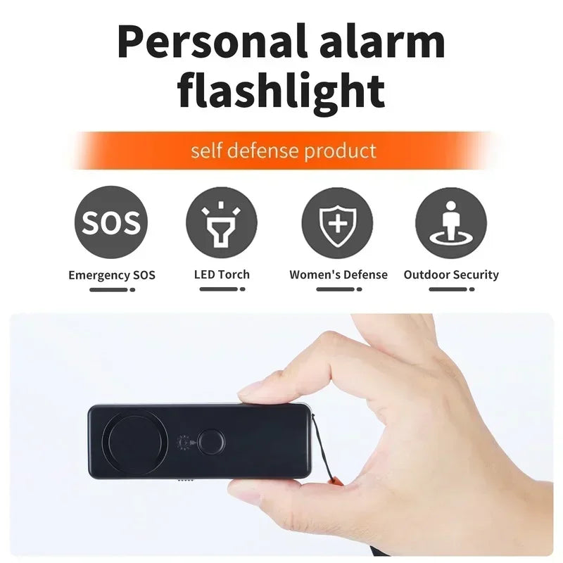 Self Defense Alarm 120dB Security Protect Alert Scream Loud Emergency Alarm Keychain Personal Safety For Women 1pcs Qme