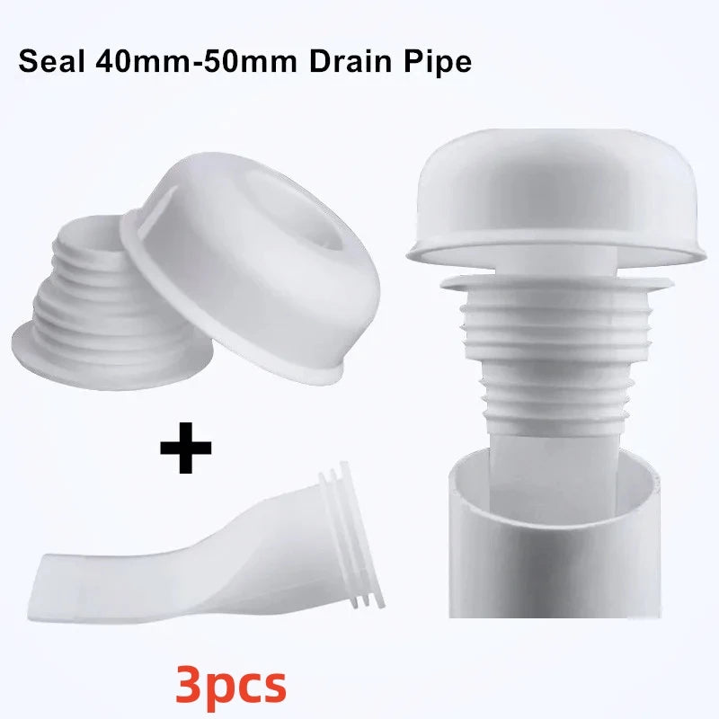 Silicone Anti-odor Floor Drain Cover Shower Drain Sink Sealing Ring 40/50/70mm Toilet Sewer Floor Drain Plug Kitchen Accessories Qme 3pcs 40-50mm