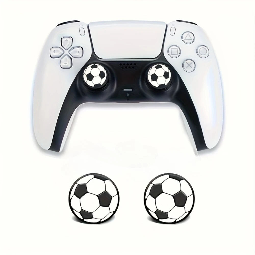 4-6-8pcs Soccer Ball Thumb Grips for PS5/PS4/Xbox, Anti-Slip Controller Analog Stick Covers Qme