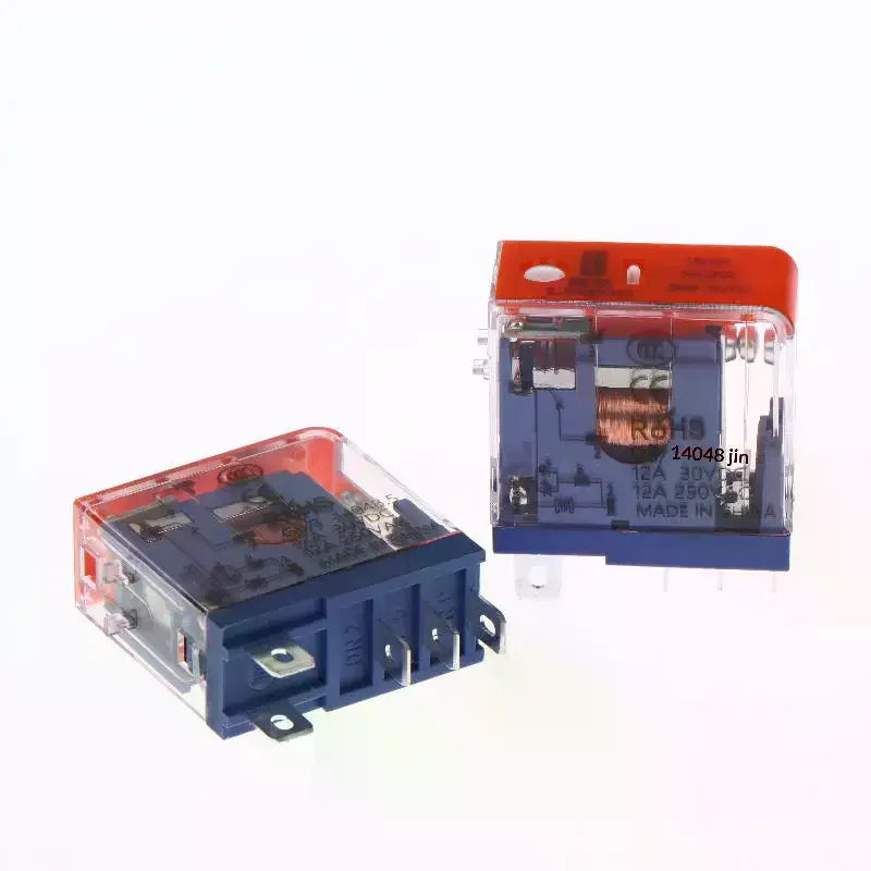 1Pcs AC220V DC 24V Universal Relay J13A Micro Voltage Plug-in Relay 5Pin 8Pin DC12V 12A Relay DIY Accessories Qme