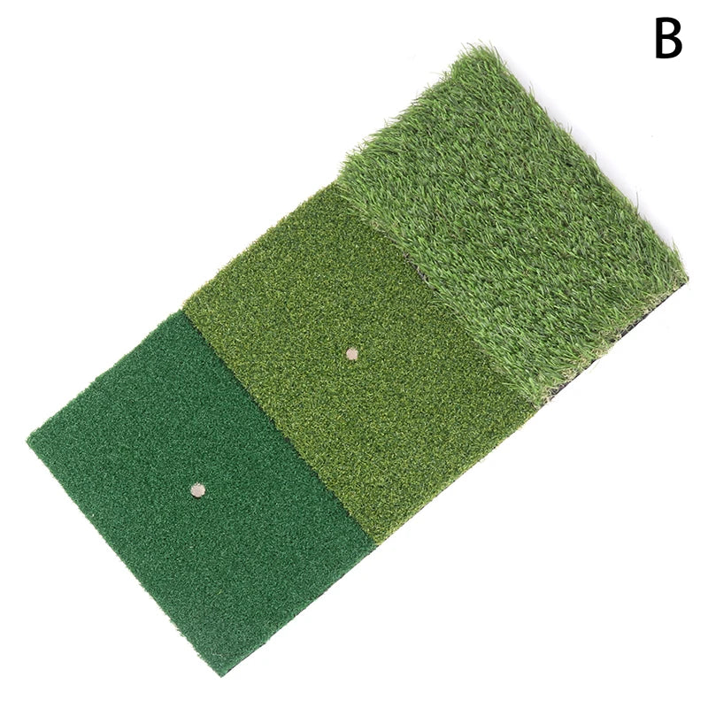 30 Golf Hitting Mat Indoor Outdoor Mini Practice Durable PP Grass Pad Qme B