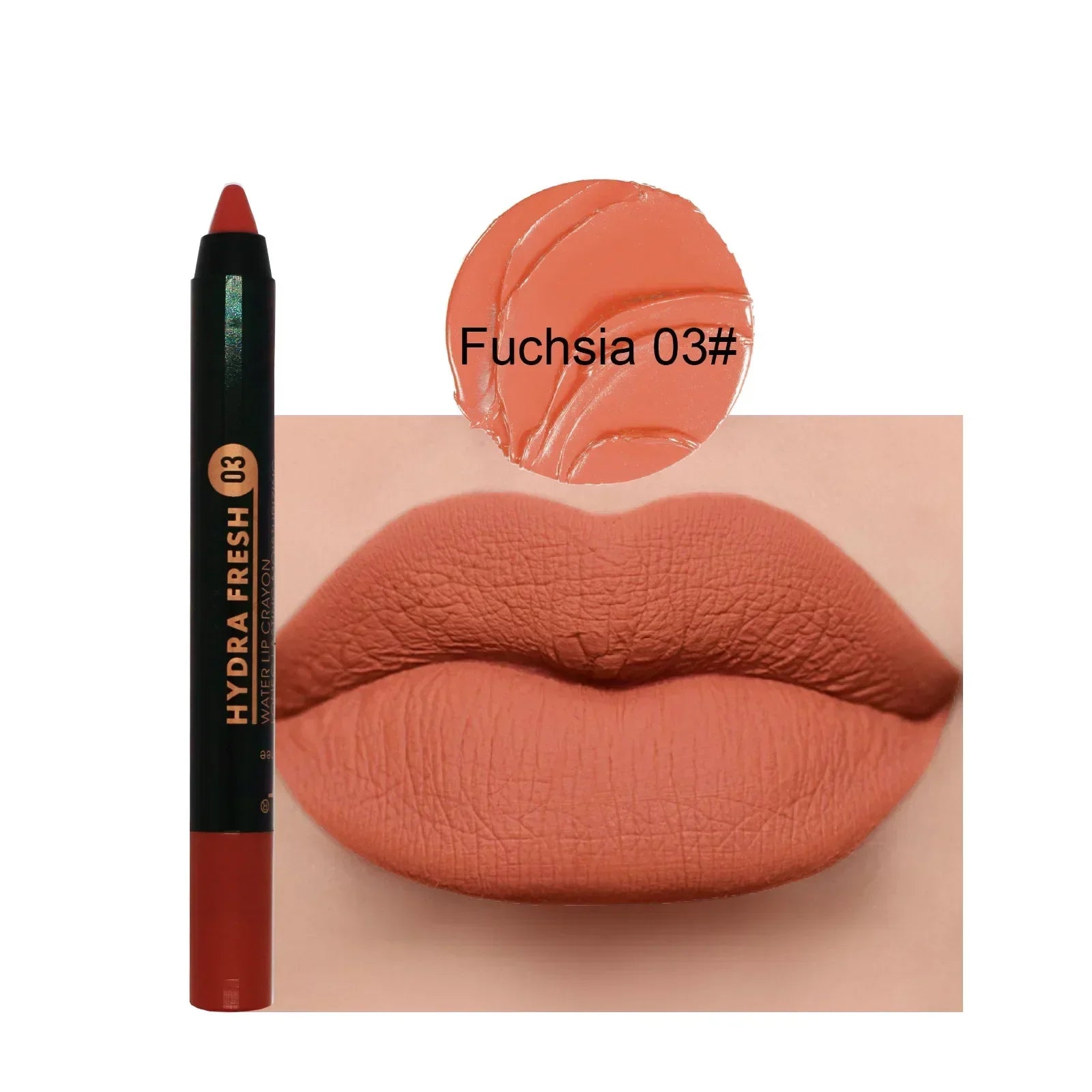 Matte Velvet Lipstick Pencil Waterproof Long Lasting Sexy Red Lip Sticks Non-Stick Cup Makeup Lip Tint Pencil Cosmetics 15Colors Qme 3