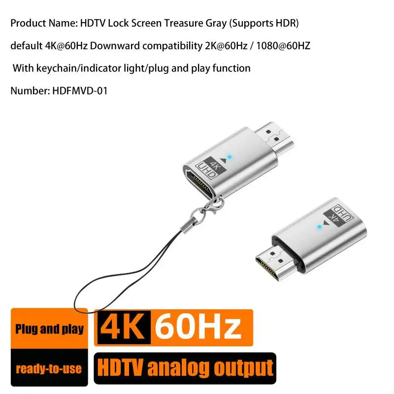 Male Female 4K Extension Cable 60Hz HDR Speed Compatible Laptop Qme A1