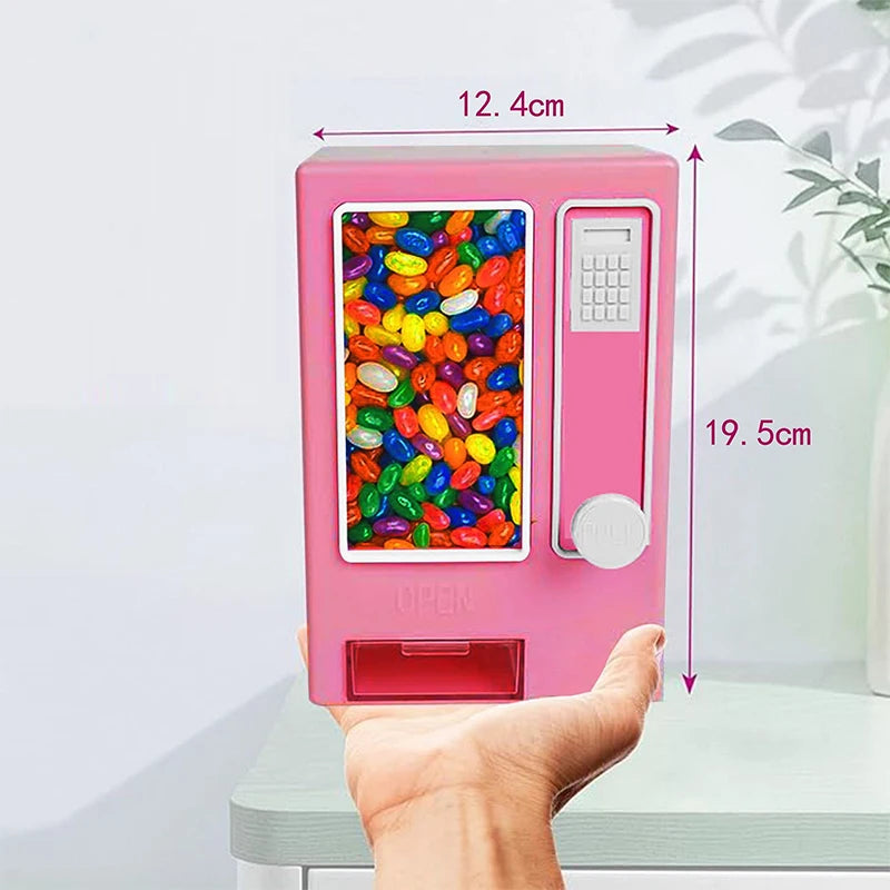 Candy Dispenser Cute Vending Machine Desktop Manual Dispense Mini Qme