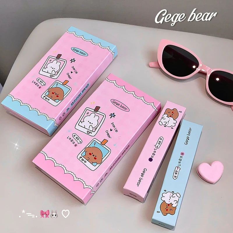 Gege Bear Velvet Matte Lip Cream Fall Winter Long-wear Colorful Mud Qme