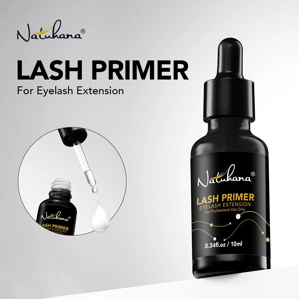 NATUHANA Premium Eyelash Extensions Glue Primer Long Lasting Fixing Qme