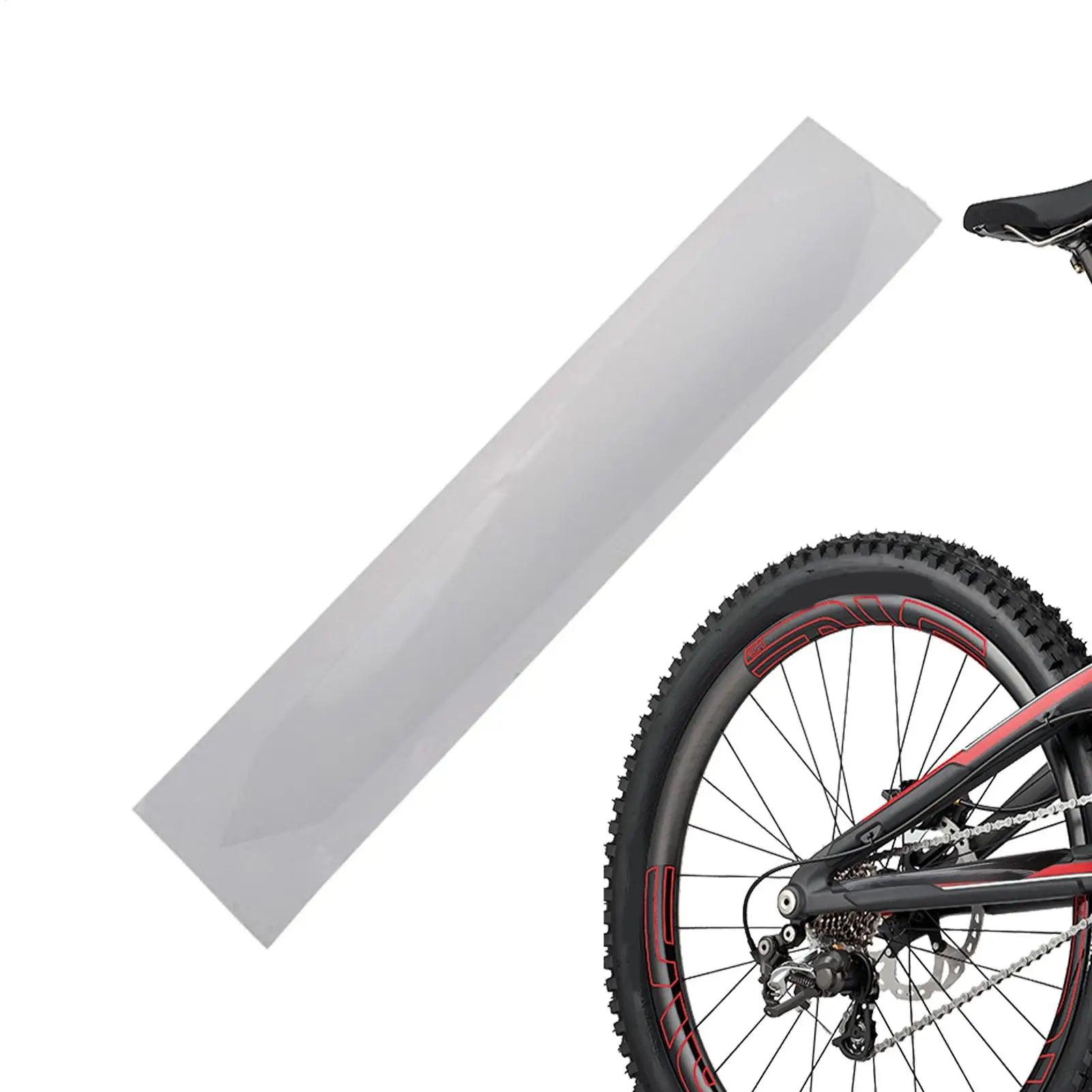 Chainstay Protector Clear Chainstay Bicycle Frame Tape Guard Protective Film for Mountain Bike Road Bike Chain Film Cover Chain Qme