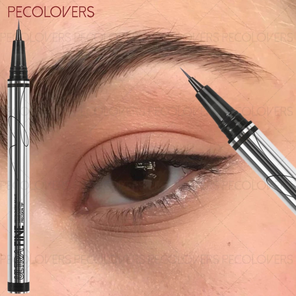 Liquid Eyebrow Pencil Soft Mist Black Gray Brown Waterproof Qme