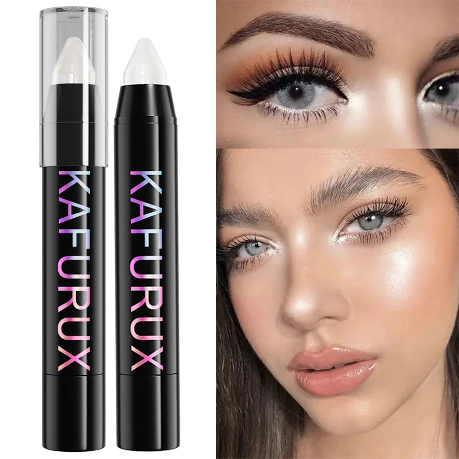 25 Colors Glitter Eyeshadow Eyeliner Pencil Waterproof Pearlescent Qme 01