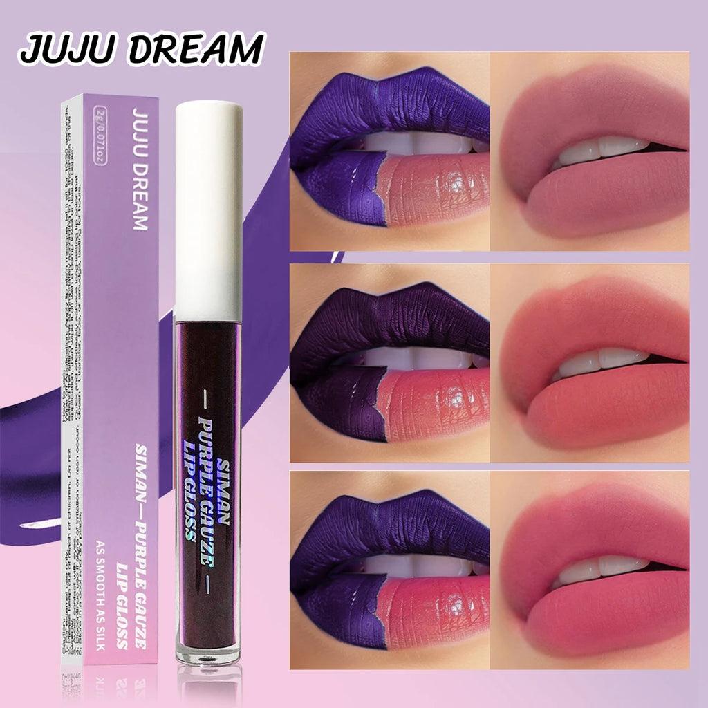 Tear-drop Lip Gloss Water-resistant Matte Liquid Does Not Stick Cup Qme
