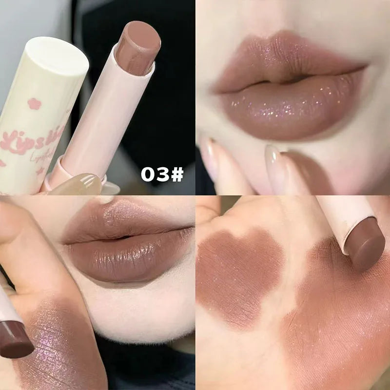 Art Value Matte Lipstick Soft Finish Subtle Sparkle Lip Gloss Ideal Qme AE837-3